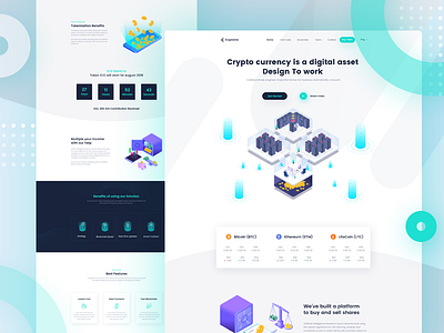 Cryptocurrency Landing Page template V-6
