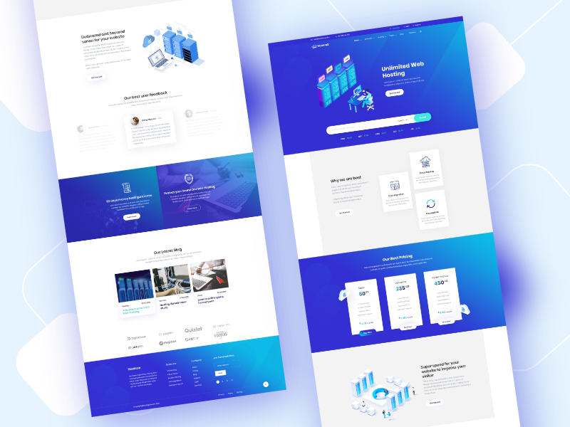 Hostcox - Hosting Template Design by Ecology Theme on Dribbble