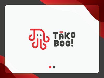 TakoBoo! Logo branding design flat ghost japanese logo lineart logo logo for sale logo mark logodesign tako takoyaki takoyaki logo
