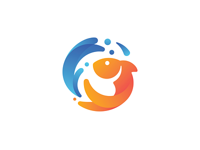 Fish Logo Concept branding design fish fish logo gradient icon logo logo mark logodesign splash vector