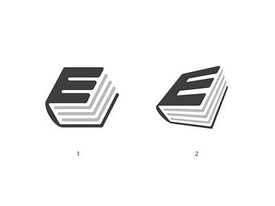 E Book Logo book book logo design e book logo ebook ebook logo flat icon illustration logo vector