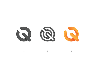 Q + Wrench Logo branding design flat gradient icon line art logo q logo vector wench logo