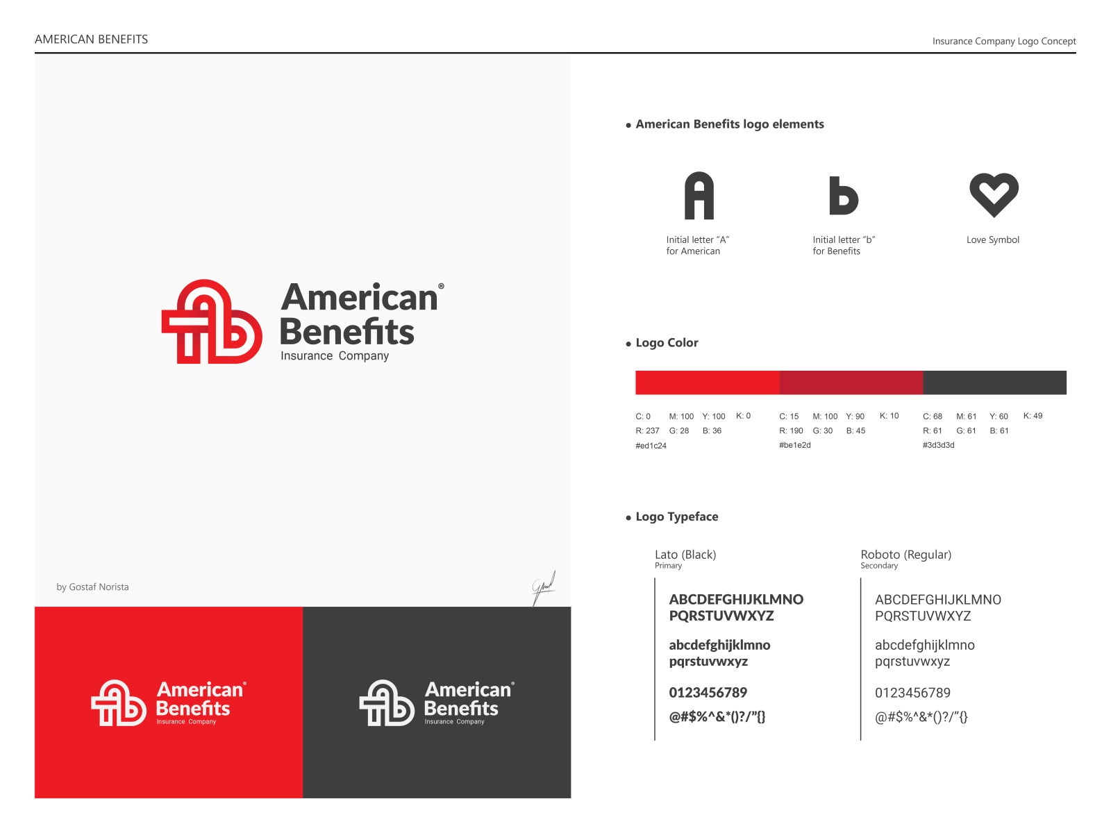 American Benefits Logo Concept by Norista Design on Dribbble