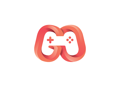 GO Game Logo Concept branding controller design game game over go gradient joystick logo logo design logo for sale logo mark logodesign logos typography
