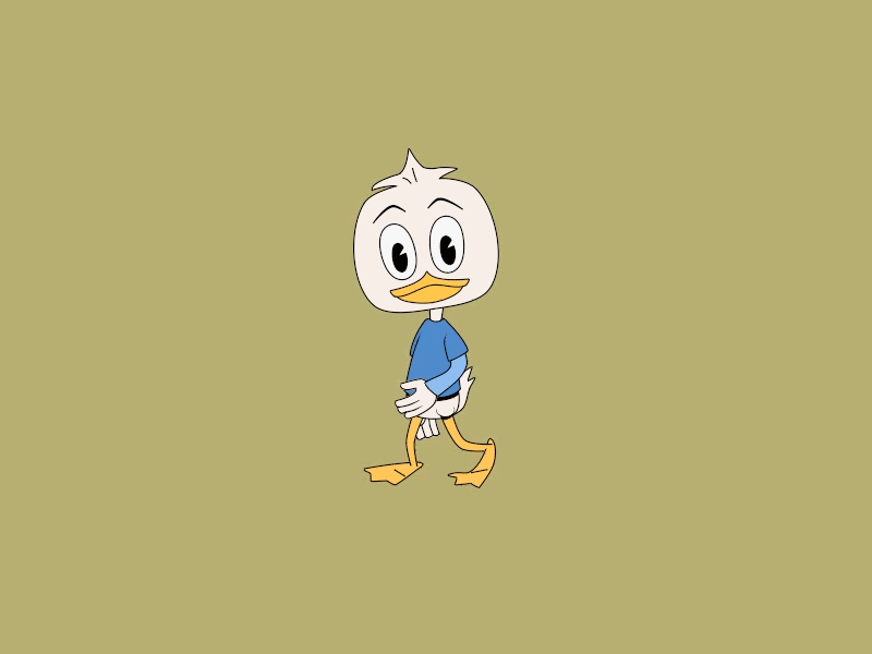 Duck Tales 2017, Dewey Rig! after effects animation anime studio cartoon character character design gif moho