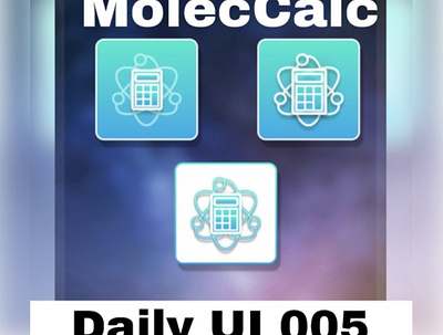 App Icon #DailyUI #DailyUI005 005 3d app appicon branding calculator dailyui dailyui005 design figma graphic design icon illustration logo minimal molecule prototype ui ux