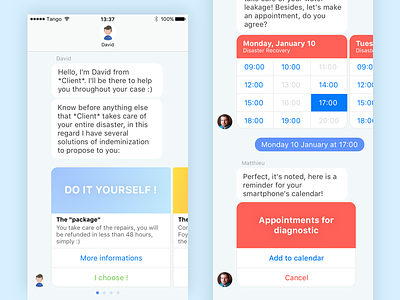 Insurance chatbot chat chatbot design insurance ios message ui ux webapp