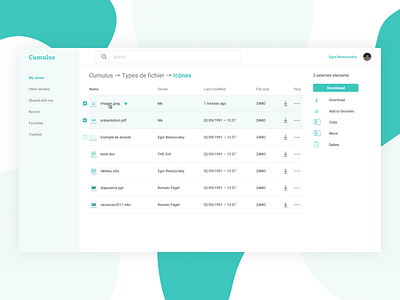 Cumulus – Dashboard cloud dashboard design files icon interface ui ux