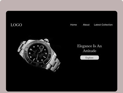 Luxury Watch Store black cartier dark royal blue elegant figma grey luxury luxury watches rolex royal blue sleek ui ui design ux ux design watch watches web design
