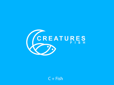 C + Fish Logo Design branding business logo cfish creativel logo fish graphic graphic design graphic designer logo logo design logo designer rifat typography