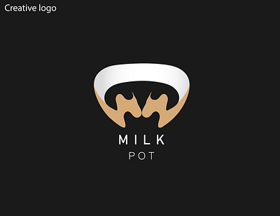 Milk Pot Logo Design art brand branding business logo creative logo design designer graphic design graphic designer illustration illustrator logo logo design logodesigns logos milk milk pot project typography vector