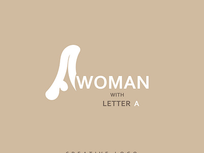 Woman With Letter A Logo