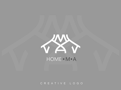 Home + M + A  creative logo