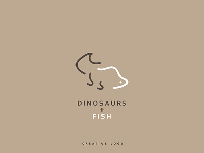 Dinosaurs + Fish Logo
