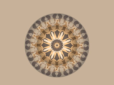 Modern Gold Mandala