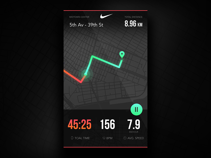 Nike Run Concept By Or Sabag On Dribbble   Map 