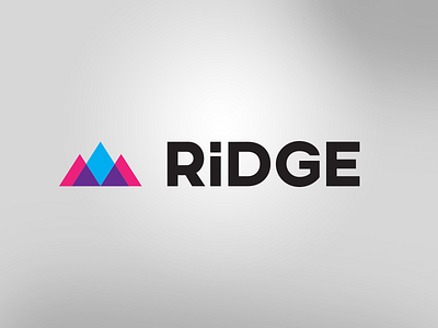 Ridge Logo digital logo mountain multiply ridge