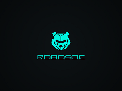 Robosoc - Cybersecurity logo bear ciso cyber design logo polygon robot soc vector