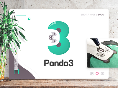 Panda3 - Logo Concept branding design identity logo logotype