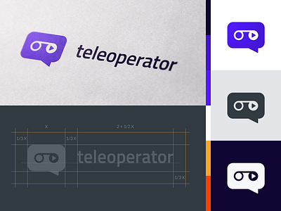 Teleoperator - Logo app brand branding dailui design icon identity illustration logo mark typography website
