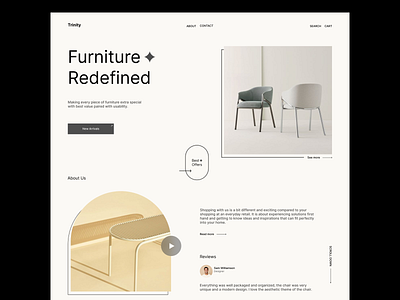 Furniture Web Design design furniture interface service startup ui ux web web design website