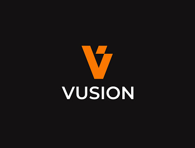 VUSION Logo Design branding design graphic design logo minimalistlogo typography