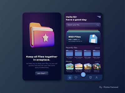 Keep your file safe - Your file saver Mobile App 2022 trending adobe xd app figma mobile app design trending ui ui ui design ux