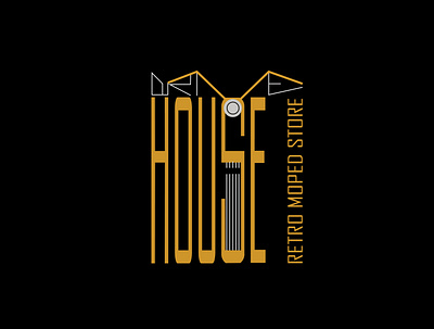 LOGO for motocycle store "DRIVE HOUSE" banner brand naming branding design graphic design illustration illustrator logo logotype pattern