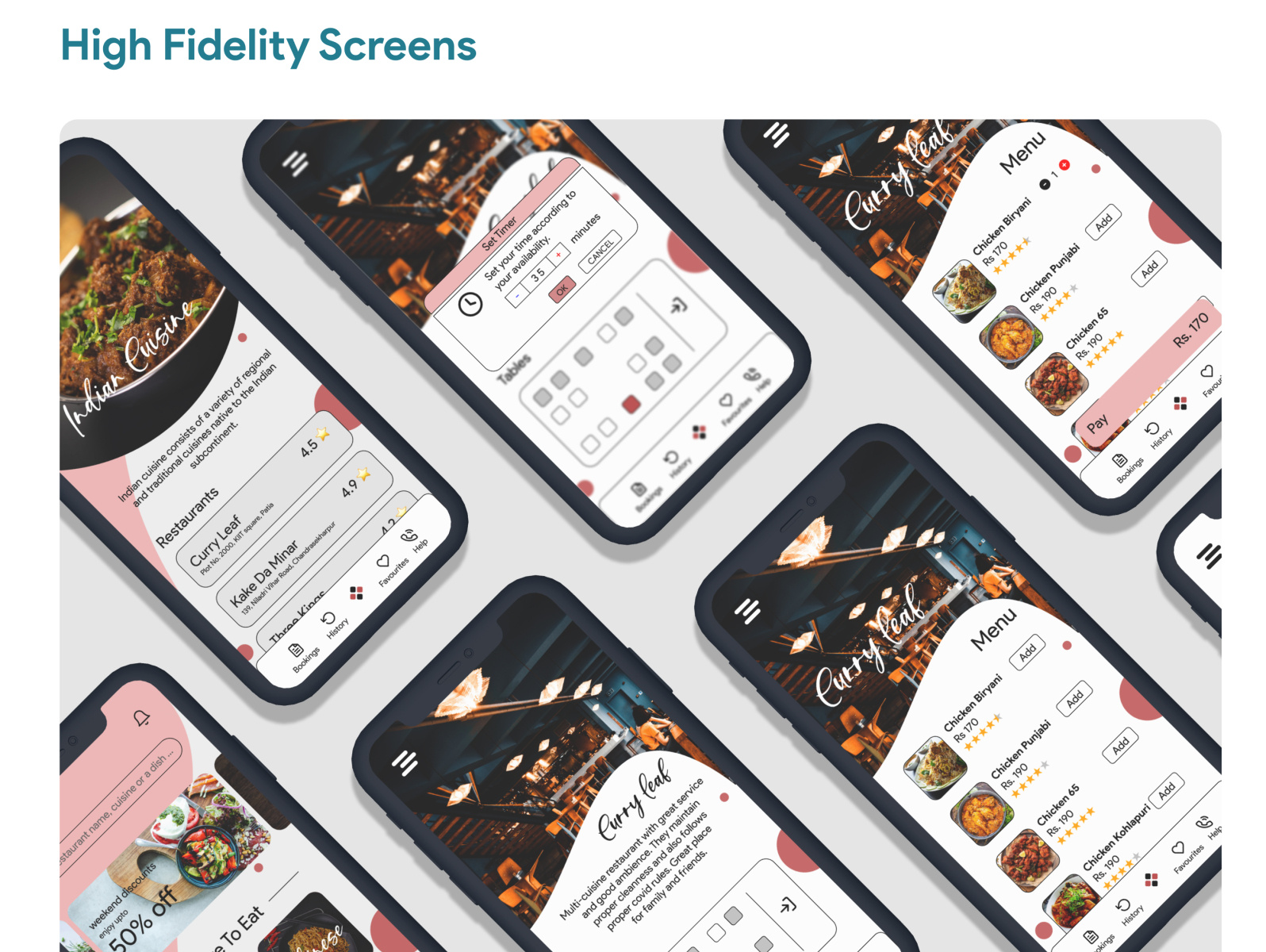 Book My Table Mobile App by Pratyush Jena on Dribbble