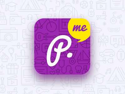 Baby App - mobile app icon app baby icon illustrator lettering logotype mobile mobile app pattern art photoshop ui ux vector vivid