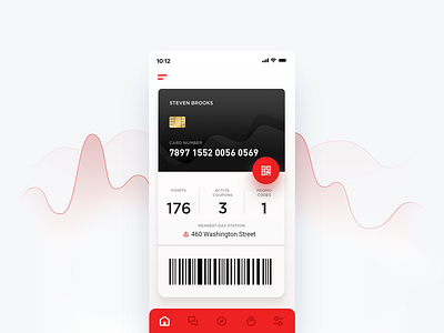 Graphic concept of mobile app for gas stations app apple card company credits gas gas station mobile mobile app oil oil company ui ux