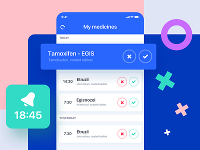 Mobile Application - Take your medicine app screens application design medicine mobile mobileapp ui ux