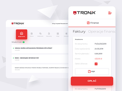 RWD website for Tronik company mobile monitoring rwd tracking ui design vehicles web