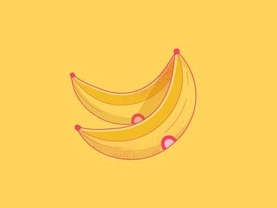 An Icon a Day! 🔥 banana bananas challenge design fruit healthy iconaday icons illustration tangelo work