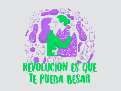 Revolución es que te pueda besar girls illustration pride 2019