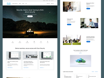 Cisco web page Redesign