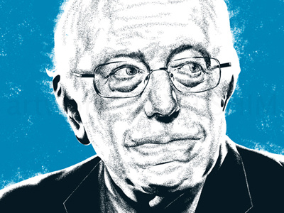 Bernie Sanders bernie sanders illustration portrait