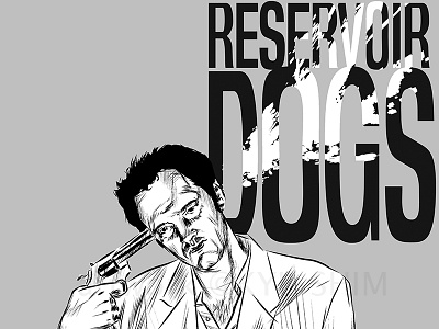 Quentin Tarantino illustration quentin tarantino reservoir dogs