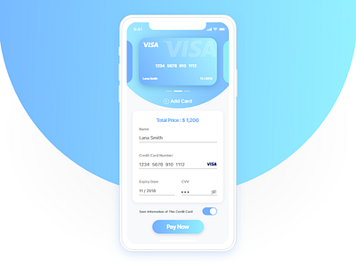 Credit Card Checkout page