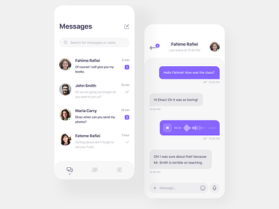 Messaging app concept
