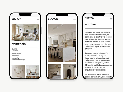 Elycion Mobile Design Layout