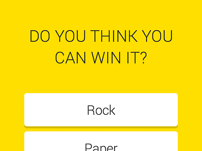 Rock Paper Scissors Game css game html javascript mobile paper responsive rock scissors yellow