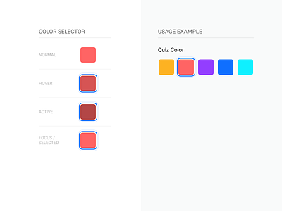 Gif Banana Color Selector Component component design design system minimal mobile system ui ui component ux
