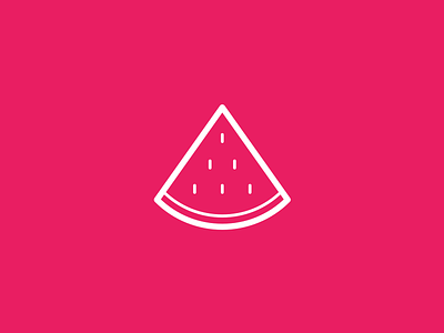 Flat watermelon (sketch file attached) flat freebie icon minimalistic pink simple sketch summer symbol ui ux watermelon