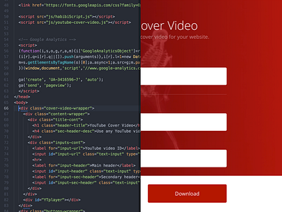 Youtube Cover Video frontend fullscreen gradient html5 javascript vanilla video youtube