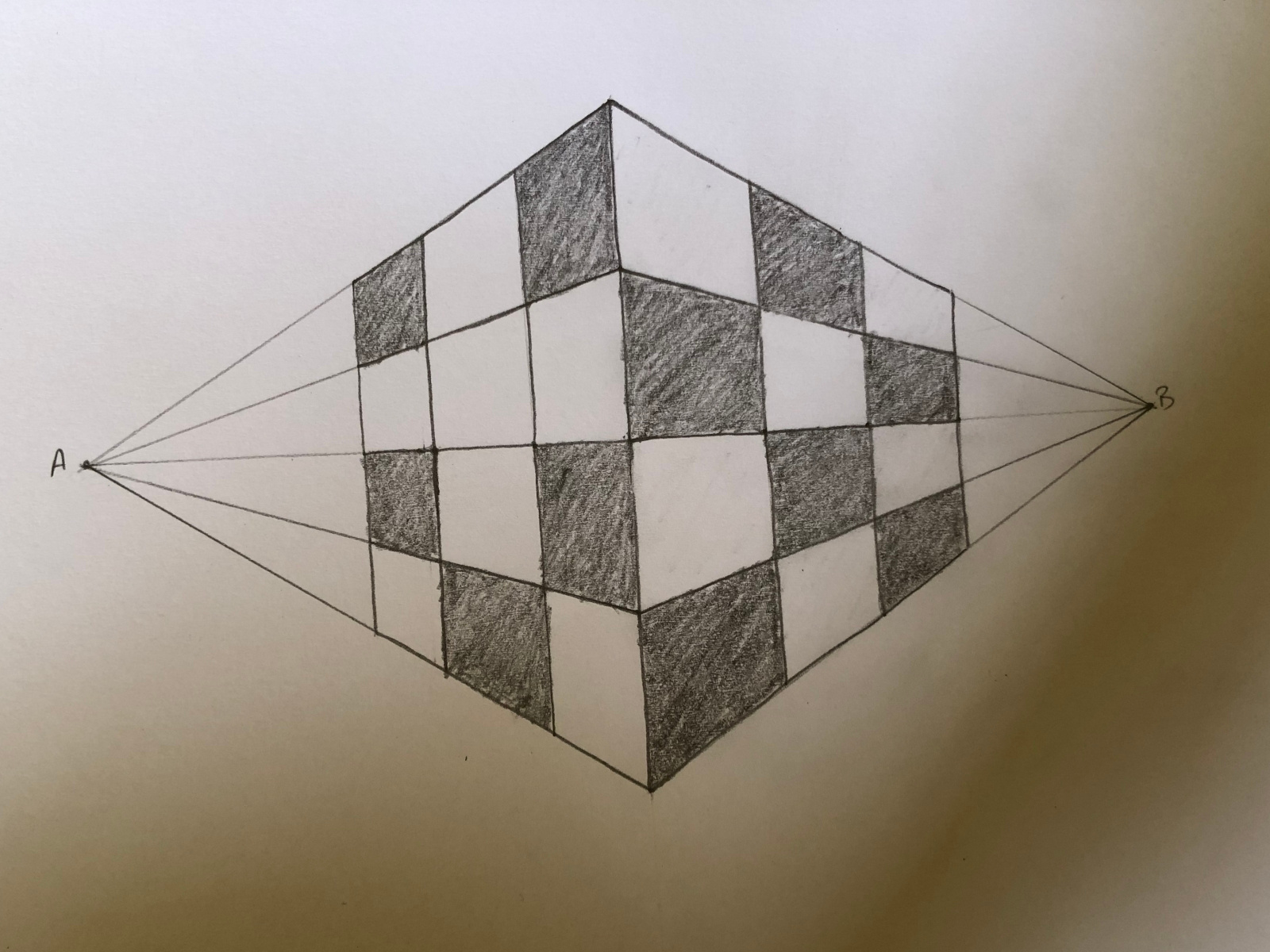 rubik's cube 3 point perspective