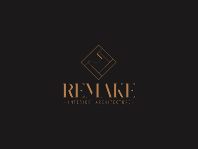 Remake architecture branding design illustrator logo