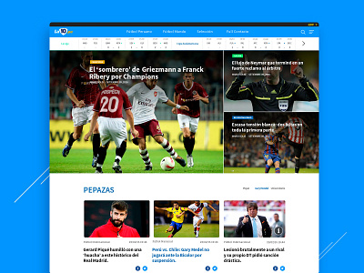 La 10 futball ui webdesign