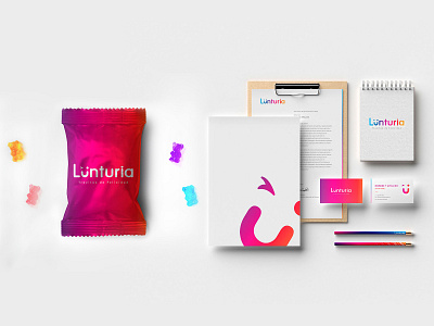 Lunturia brand identity branding color logodesign