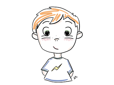 Little Boy Cartoon boy cartoon illustration lines